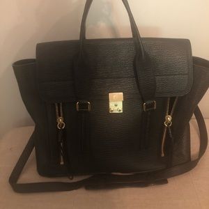 Philip Lim Black Pashli Medium Satchel